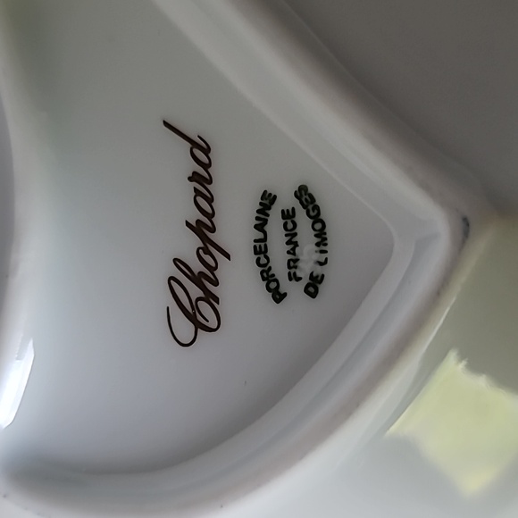 Chopard heart Porcelain Dish Jewelry Watch Tray White 100% Authentic. - Picture 3 of 5